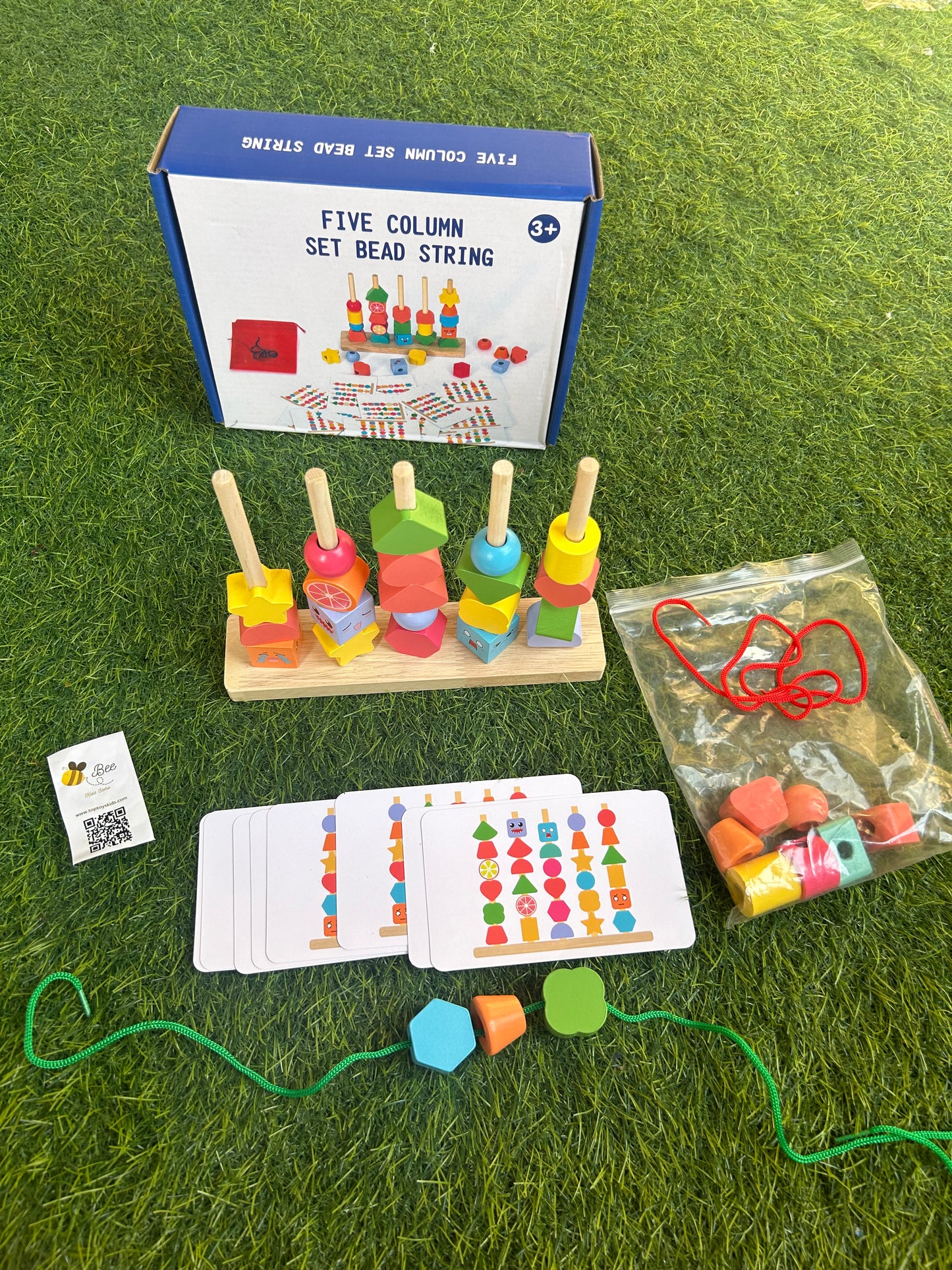5 column set bead string