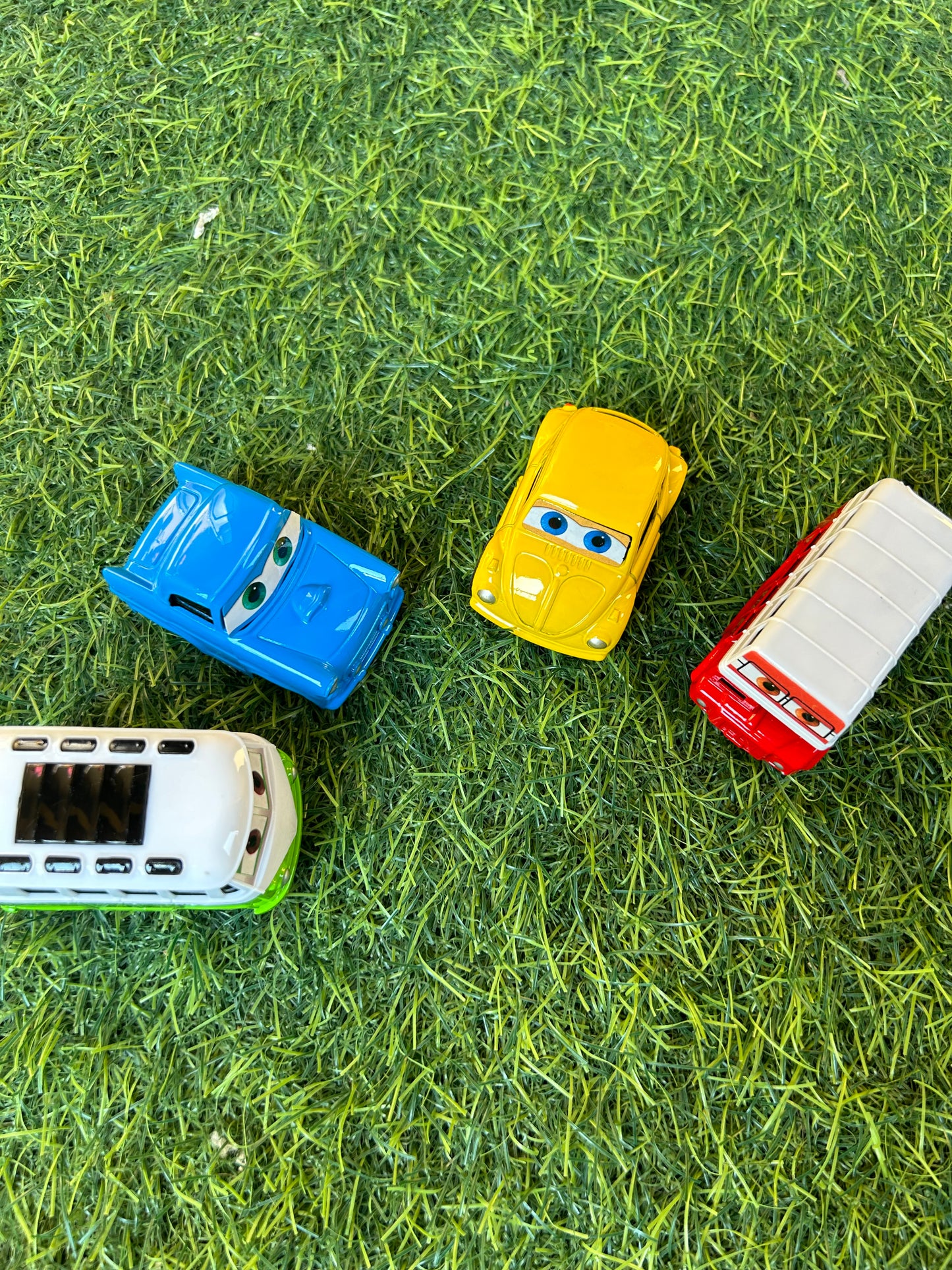 4 metal cars