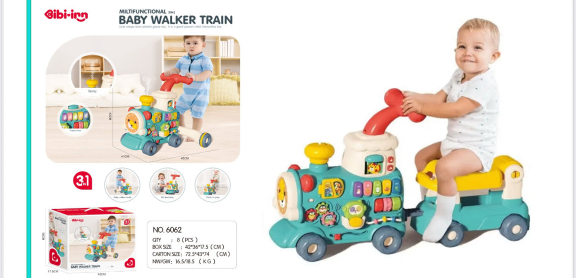 Baby Walker Train 🚂 3in1