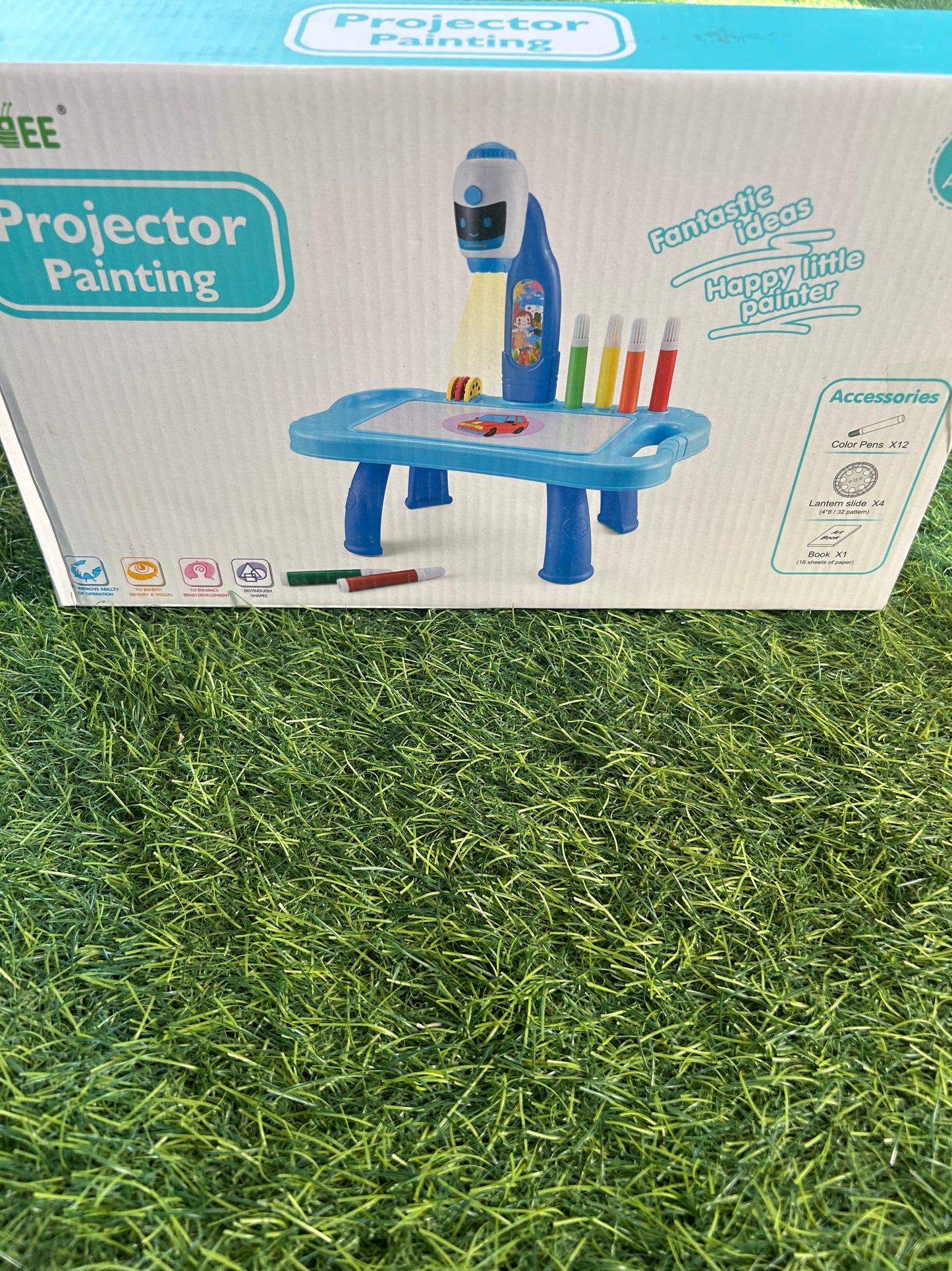 Small projector painting