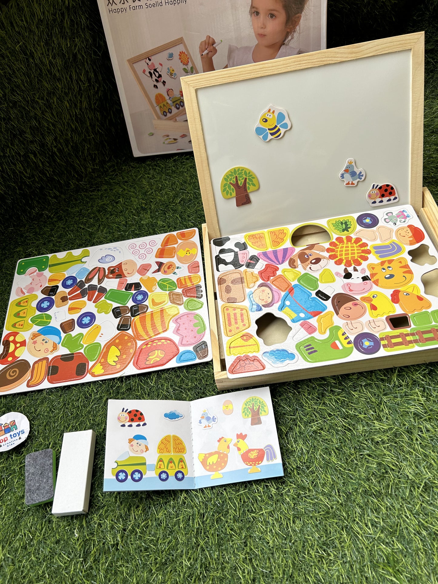 Farm Magnetic Puzzle & Board