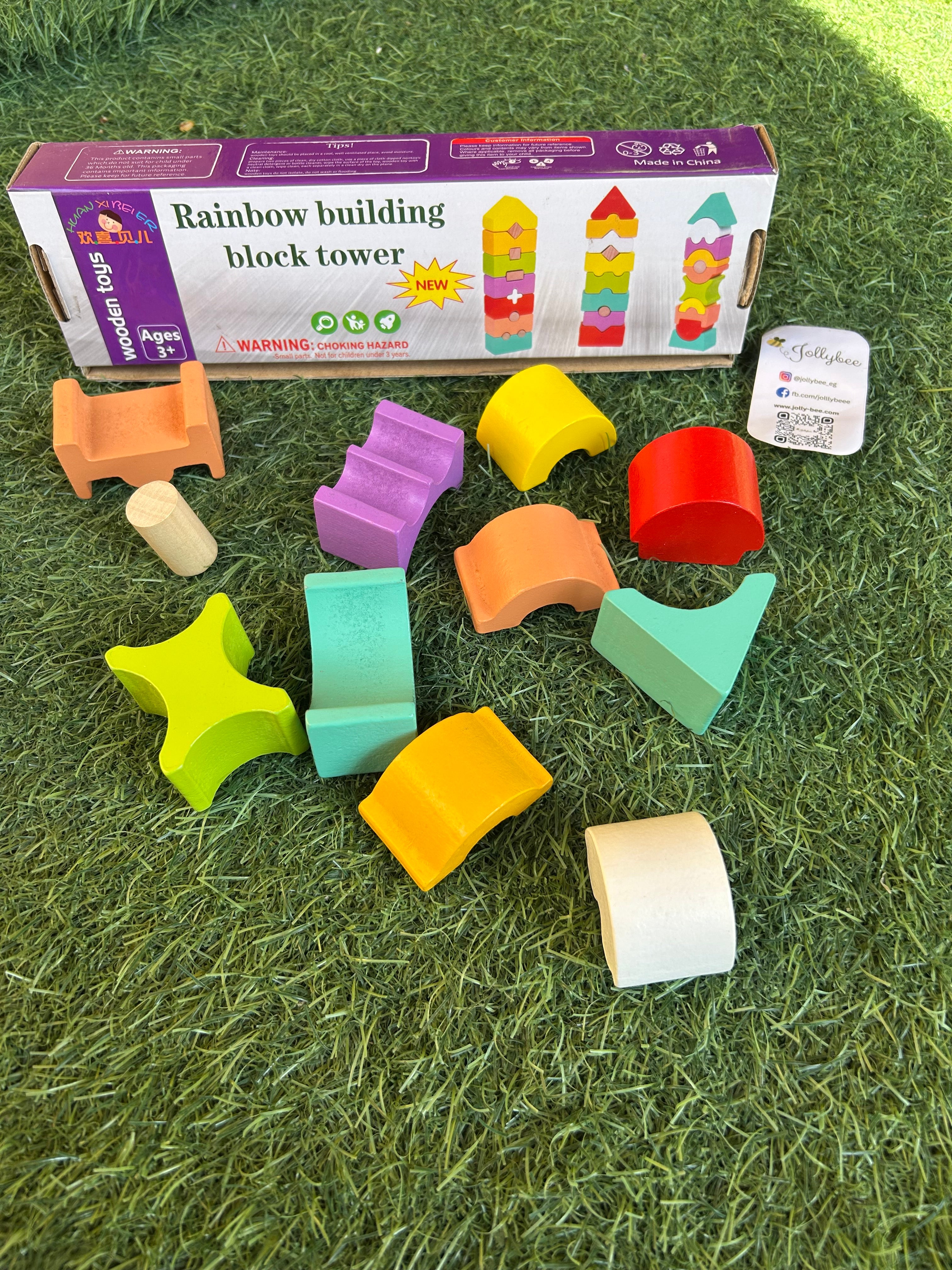 Rainbow Block Tower