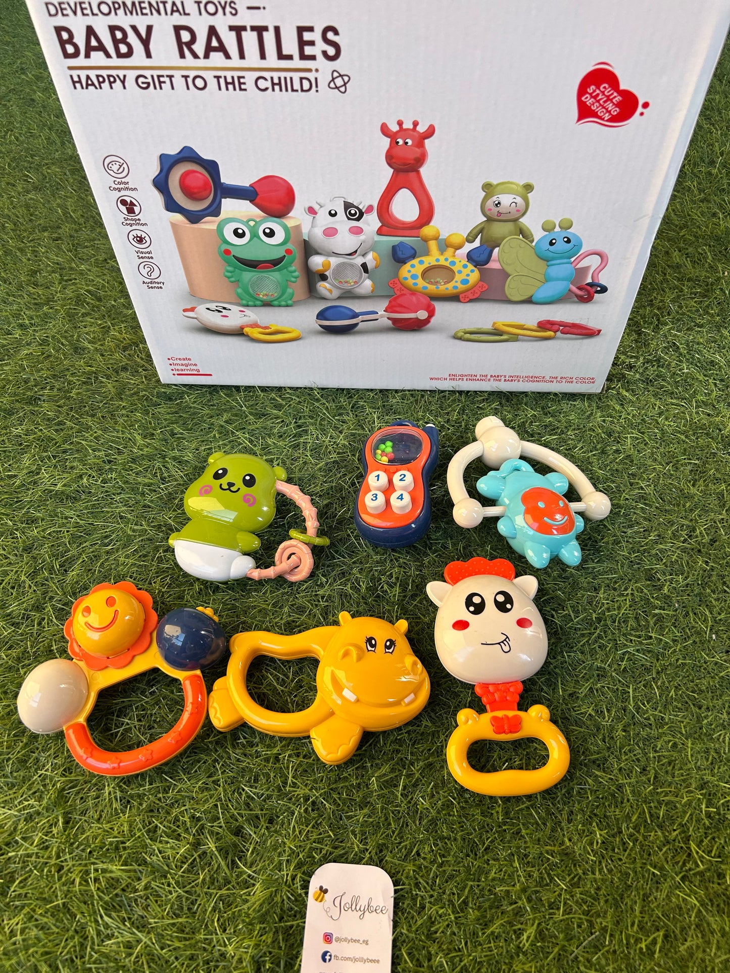 Baby rattle 6 pcs