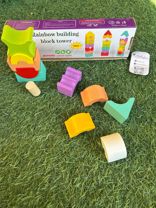 Rainbow Block Tower