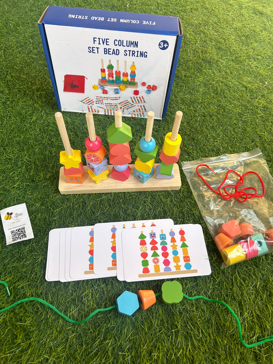 5 column set bead string