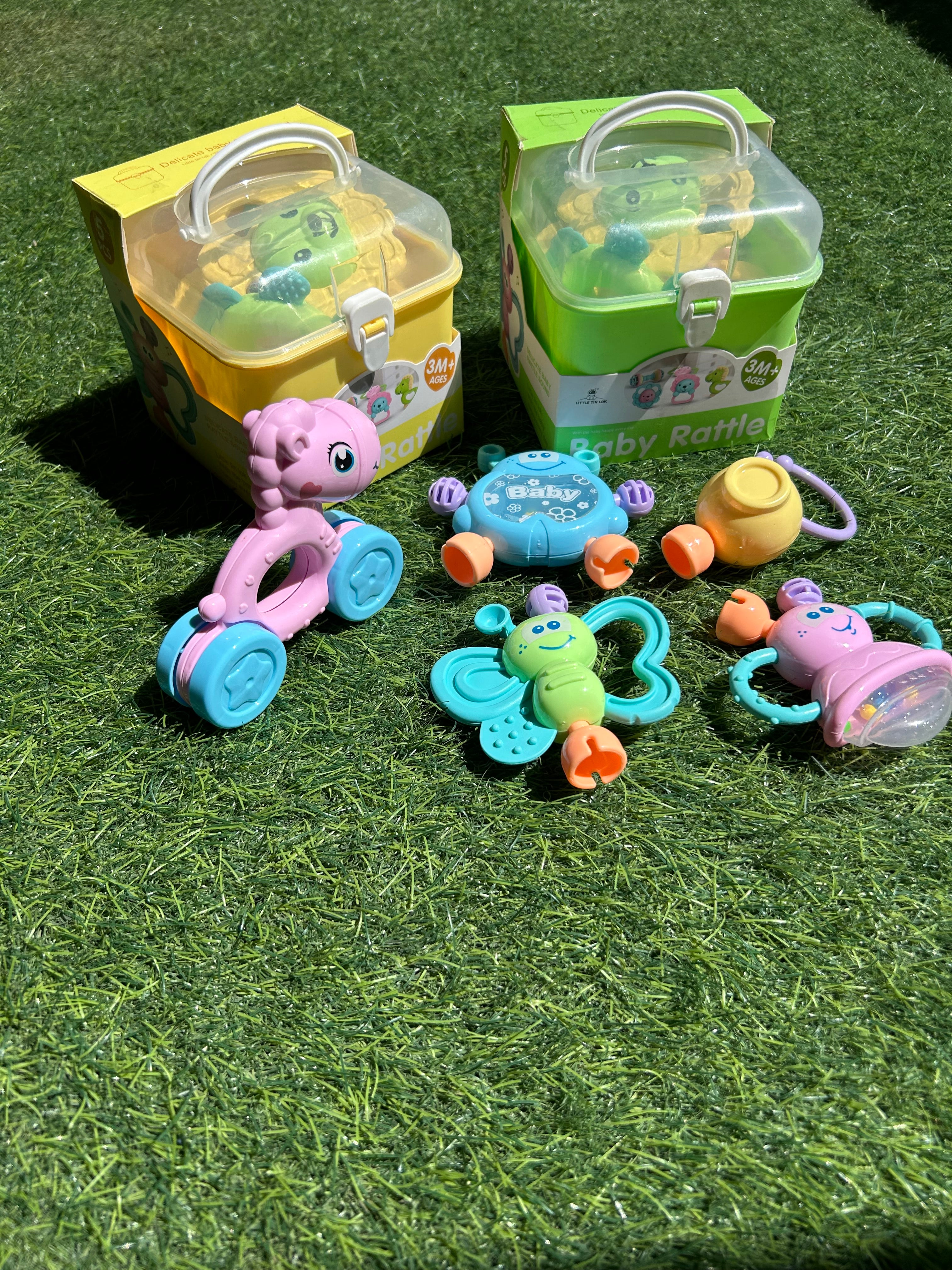 Baby rattles box 5 pcs
