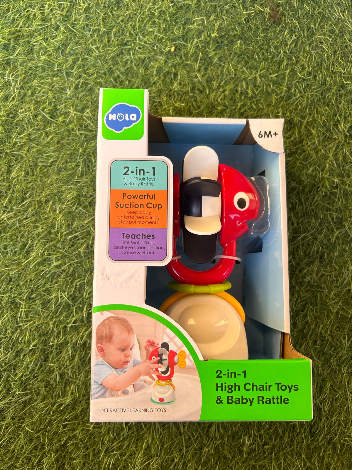 2 in 1 High Chair Toys & Baby Rattle