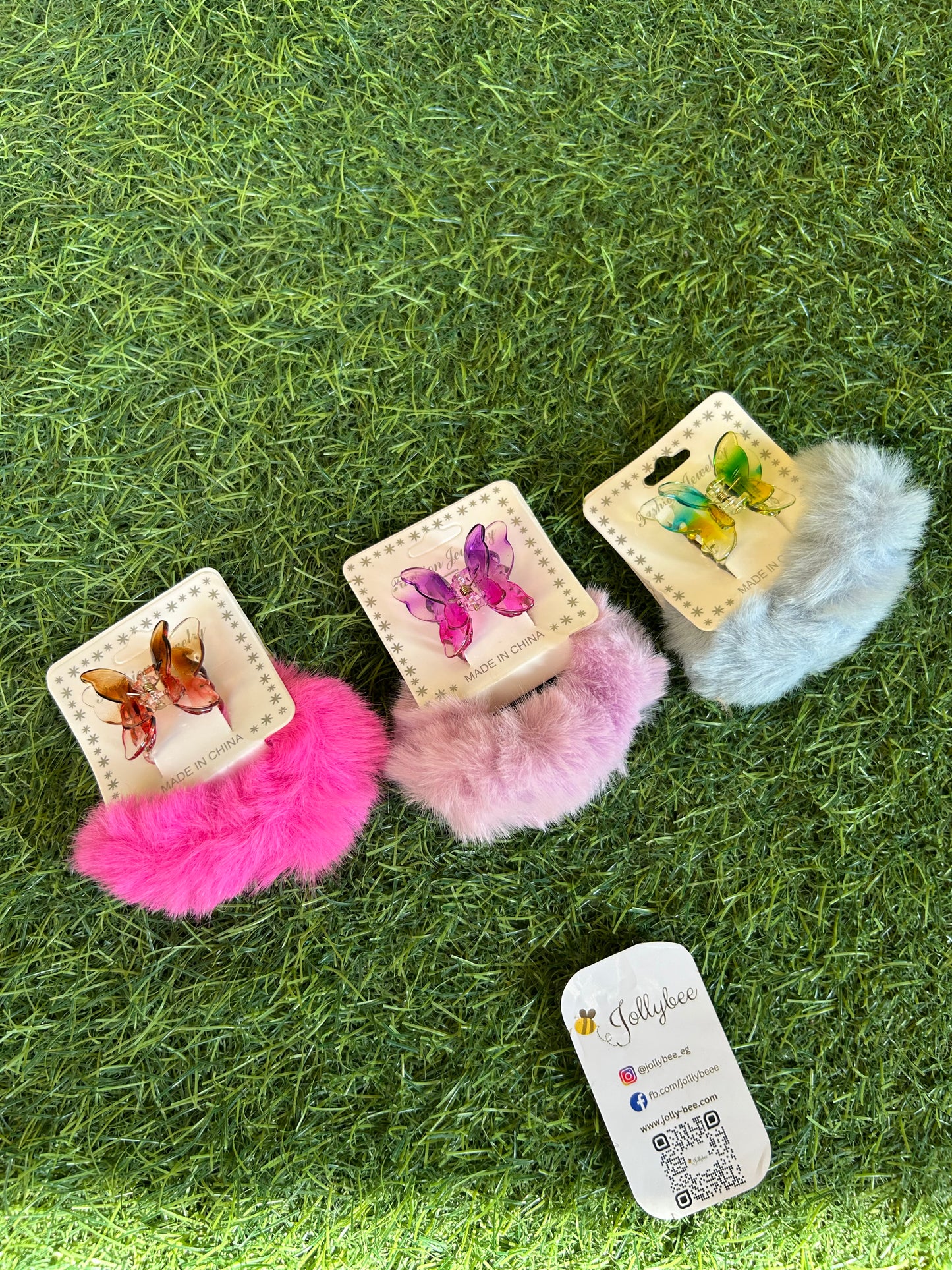 Fur hair band