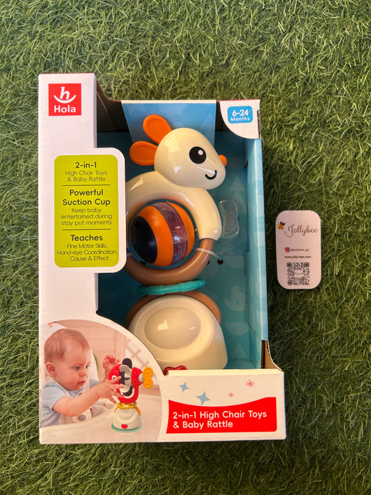 2 in 1 High Chair Toys & Baby Rattle