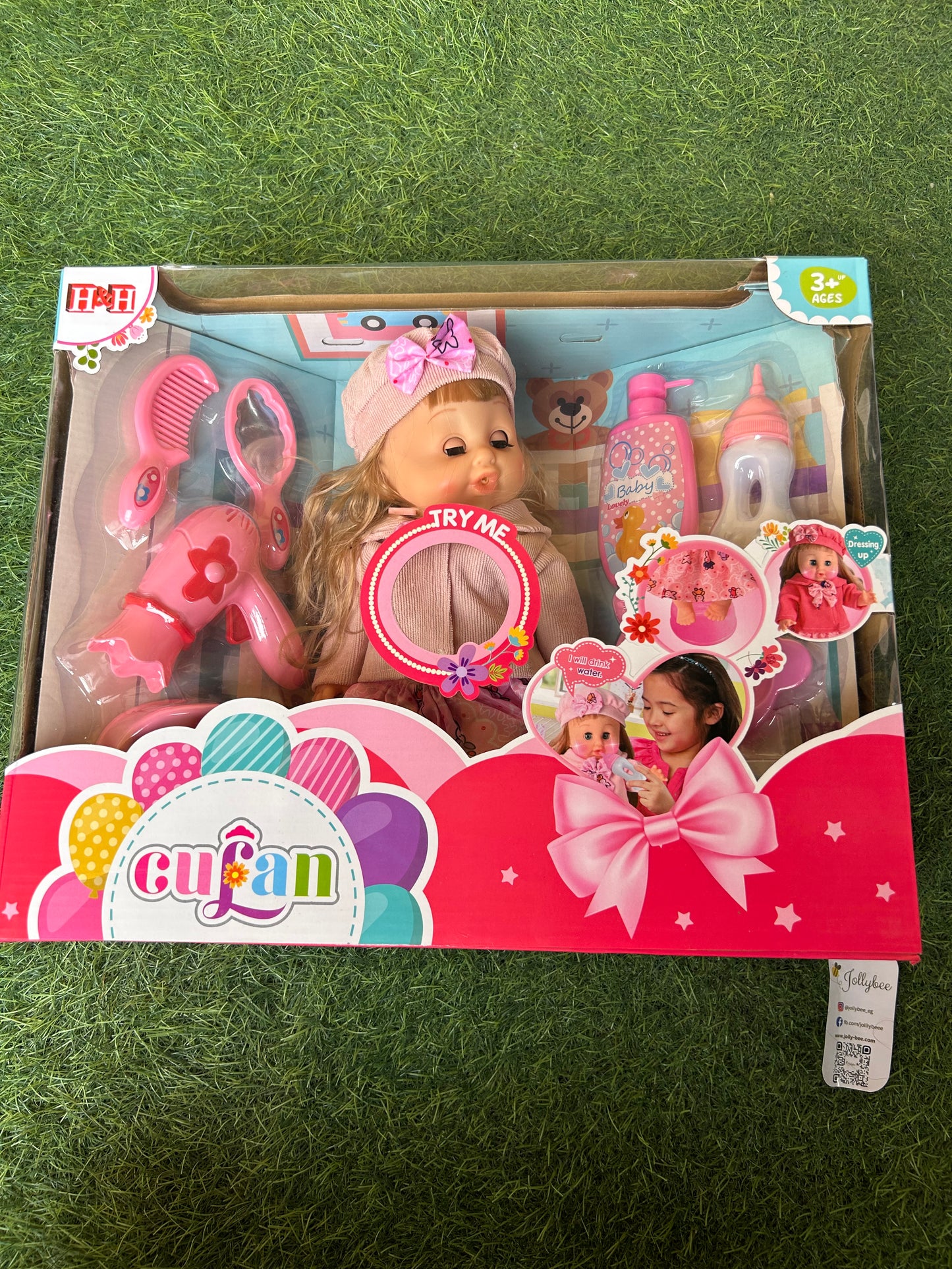 Cute doll with tools