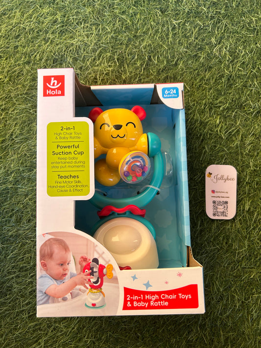 2 in 1 High Chair Toys & Baby Rattle