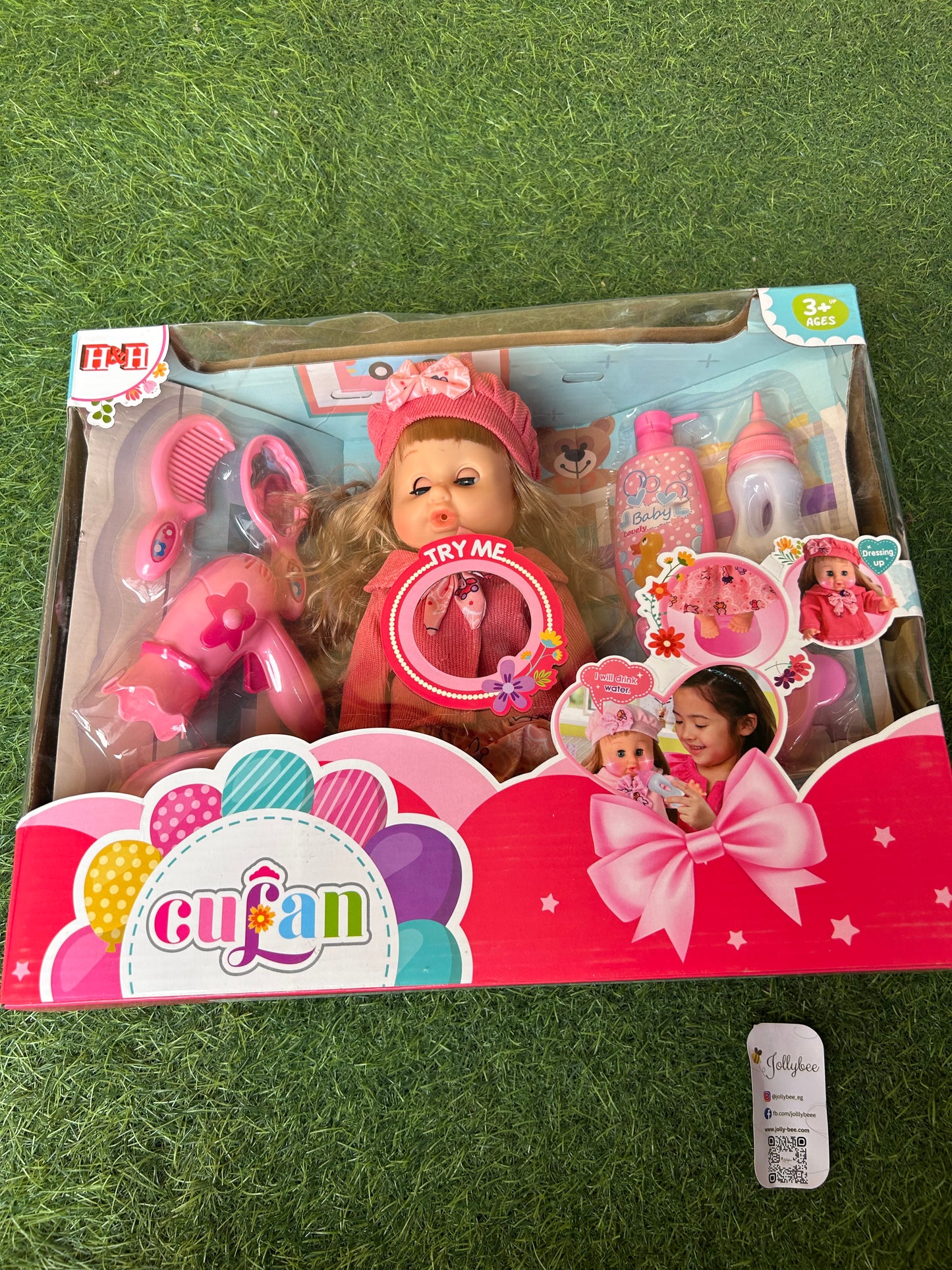 Cute doll with tools