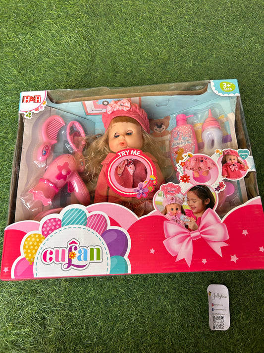 Cute doll with tools