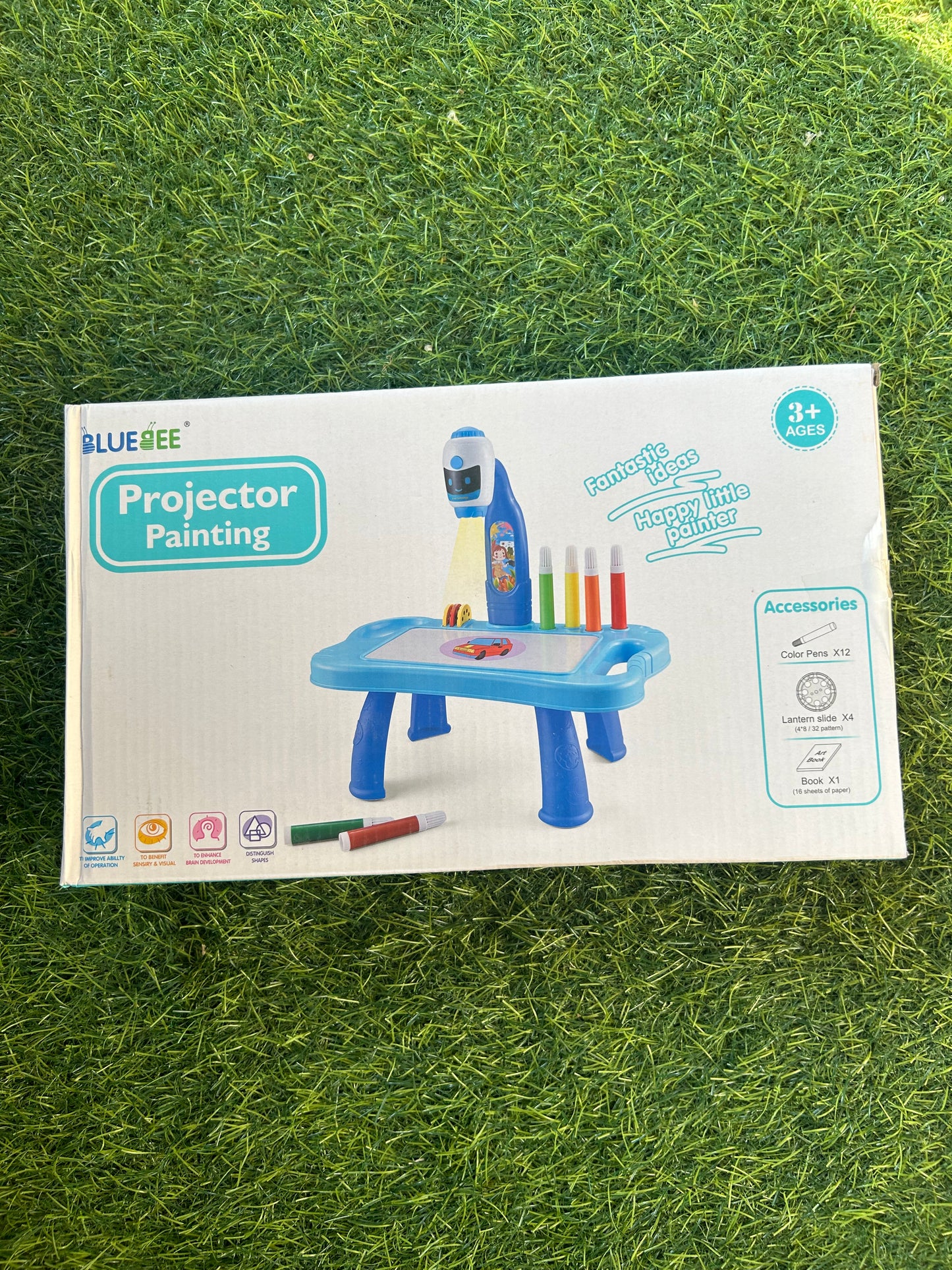 Small projector painting