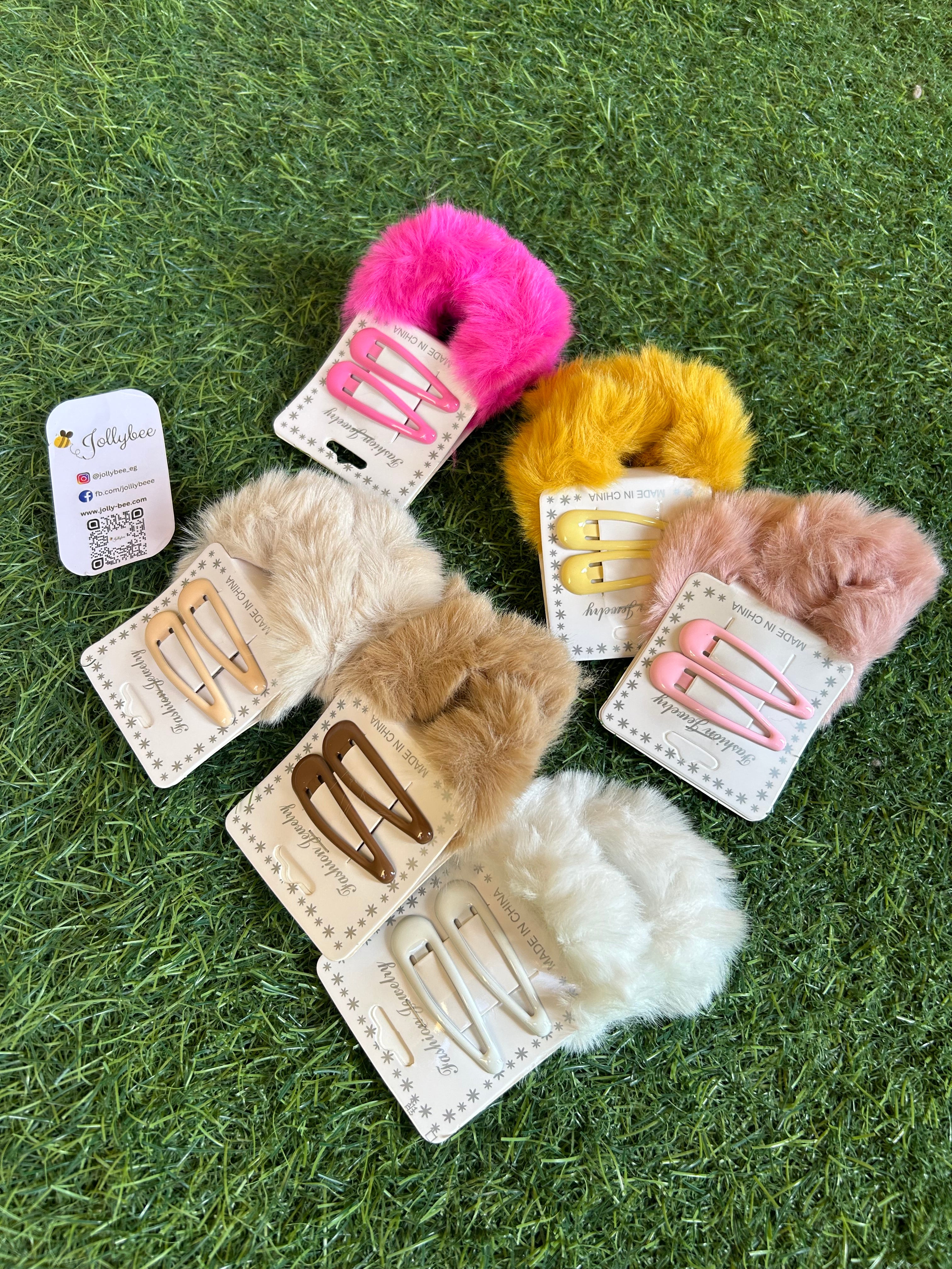 Fur hair band