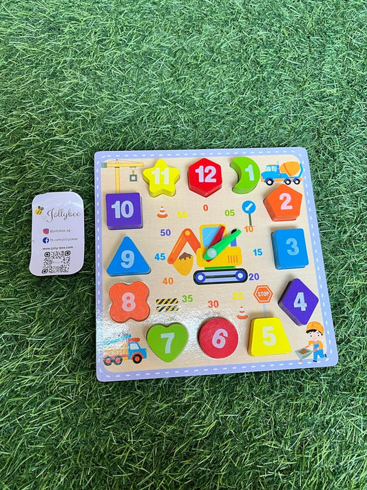 Shapes & Numbers Clock