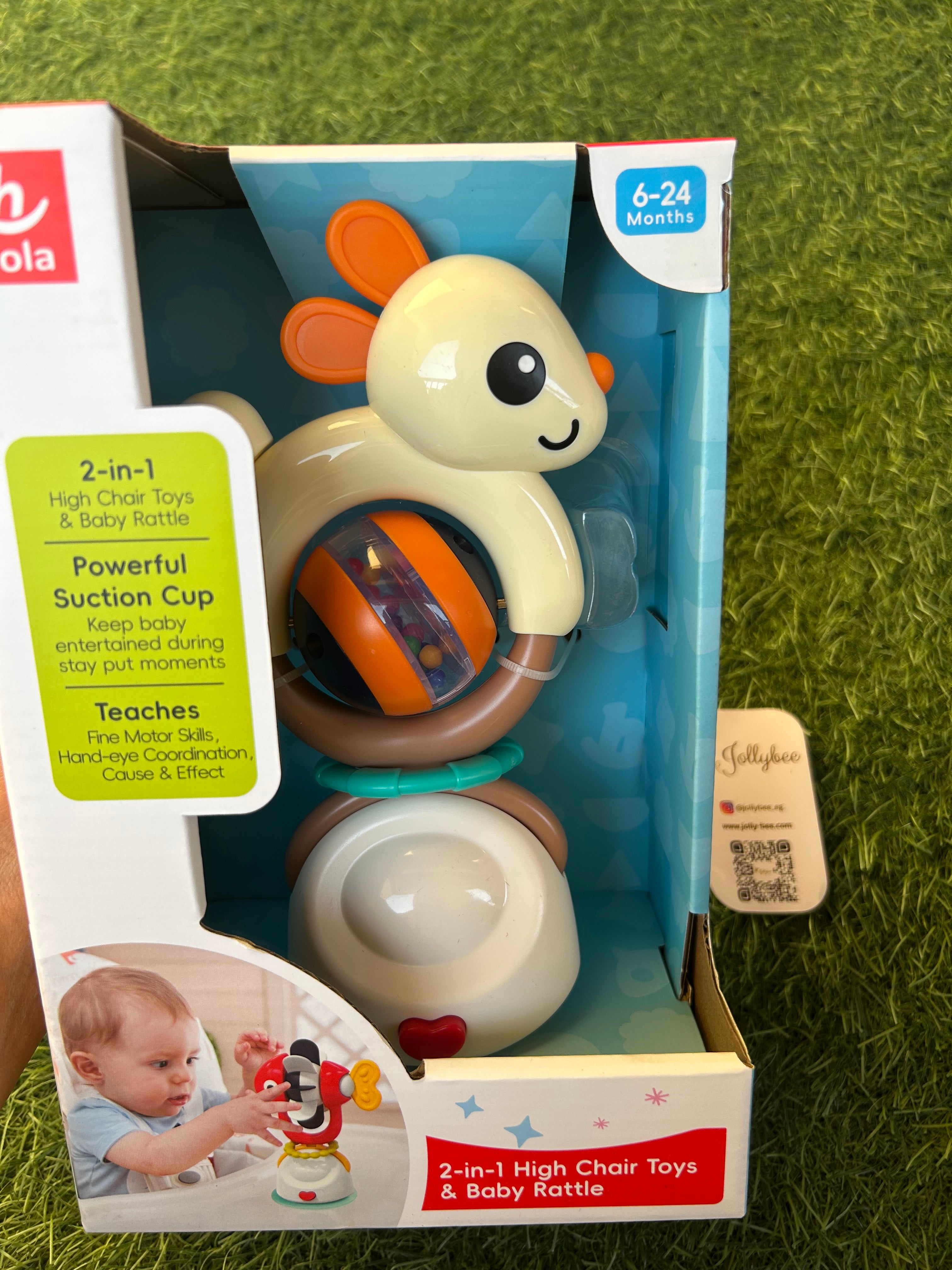 2 in 1 High Chair Toys & Baby Rattle