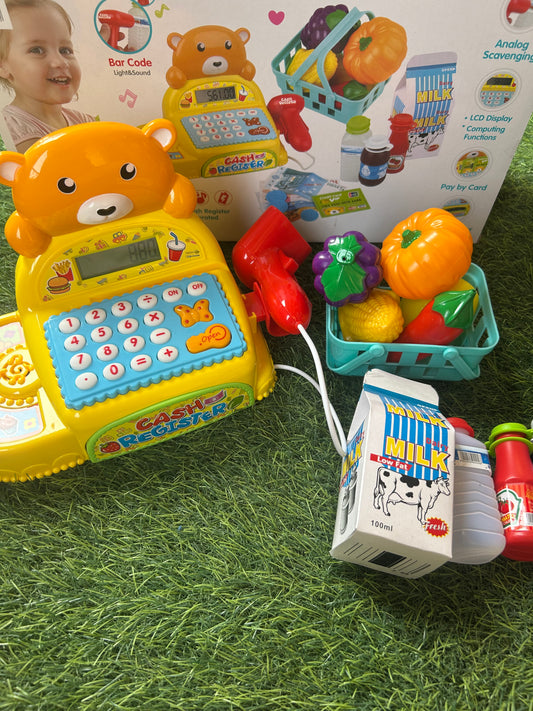 Bear supermarket cash Register