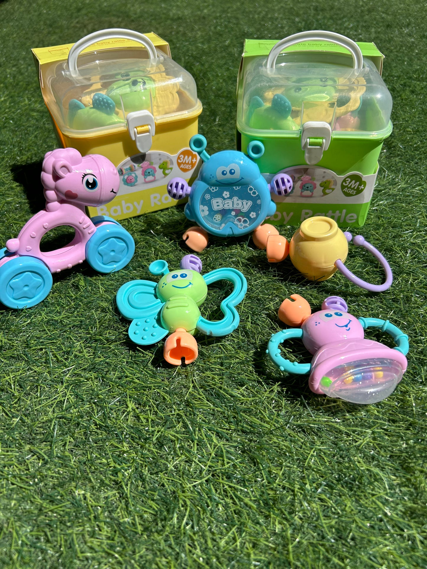 Baby rattles box